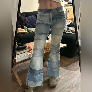 Vintage 90s zana di patchwork jeans